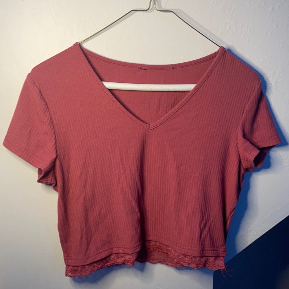 TWO lace crop tops!!